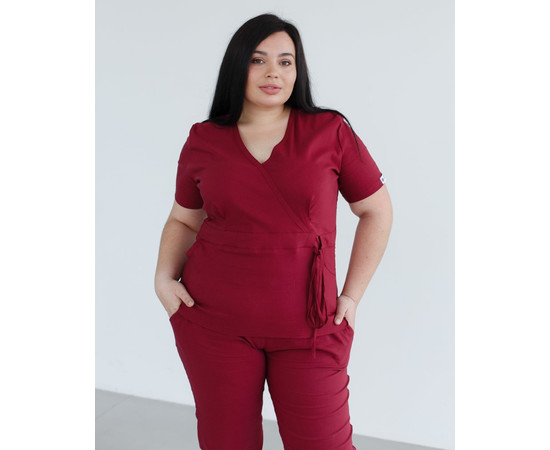 Зображення 9 Жіночий костюм жіночий Ріо марсала +SIZE р. 56, "БІЛИЙ ХАЛАТ" 346-326-704, Розмір: 56, Цвет: марсала