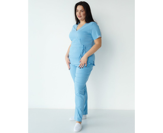 Зображення 9 Жіночий костюм жіночий Ріо блакитний +SIZE р. 60, "БІЛИЙ ХАЛАТ" 346-333-704, Розмір: 60, Цвет: блакитний