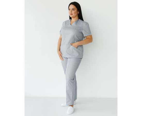 Зображення 9 Жіночий костюм жіночий Топаз сірий +SIZE р. 58, "БІЛИЙ ХАЛАТ" 318-328-705, Розмір: 58, Цвет: сірий