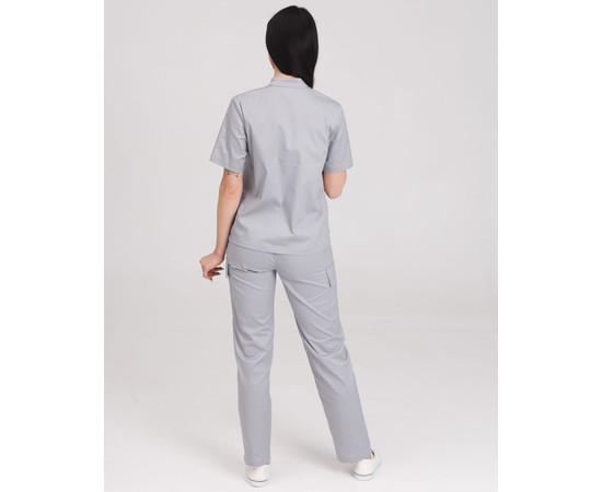 Зображення 2 Жіночий медичний костюм Денвер сірий р. 44, "БІЛИЙ ХАЛАТ" 429-328-679, Розмір: 44, Цвет: сірий