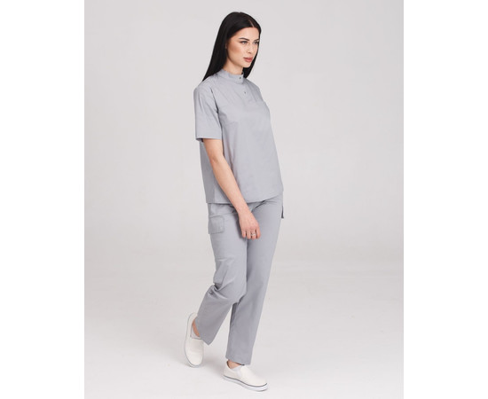 Зображення 3 Жіночий медичний костюм Денвер сірий р. 44, "БІЛИЙ ХАЛАТ" 429-328-679, Розмір: 44, Цвет: сірий