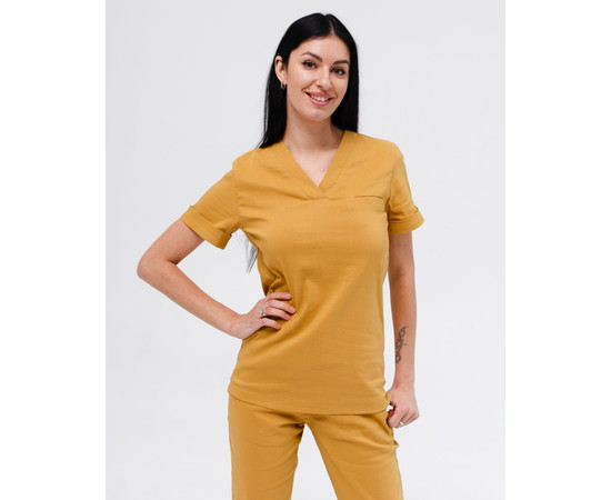 Зображення 3 Жіночий костюм жіночий Марсель гірчичний р. 40, "БІЛИЙ ХАЛАТ" 383-395-708, Розмір: 40, Цвет: гірчичний