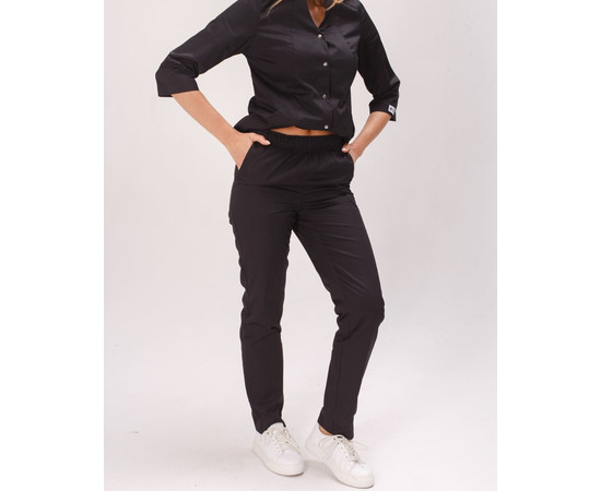 Изображение 8 Медицинский костюм женский Элизабет черный р. 52, "БЕЛЫЙ ХАЛАТ" 441-321-679, Размер: 52, Цвет: черный