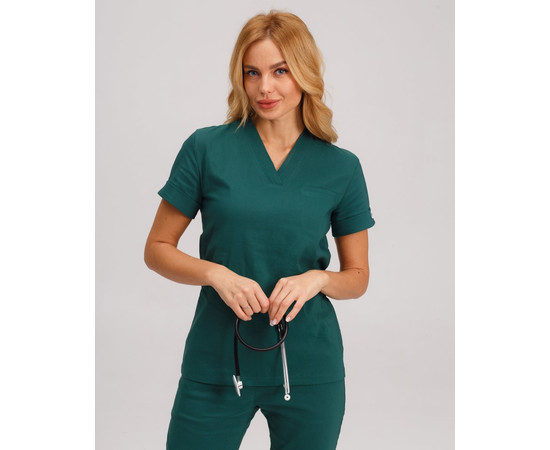 Зображення 4 Жіночий костюм жіночий Марсель зелений р. 38, "БІЛИЙ ХАЛАТ" 383-350-708, Розмір: 38, Цвет: зелений