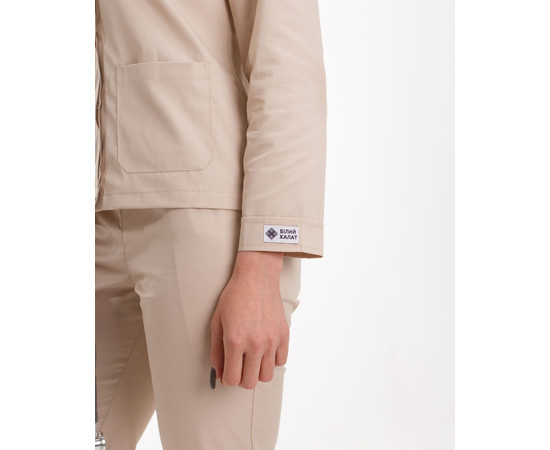 Изображение 6 Медицинский костюм женский Жаклин кремовый р. 54, "БЕЛЫЙ ХАЛАТ" 440-460-677, Размер: 54, Цвет: кремовый