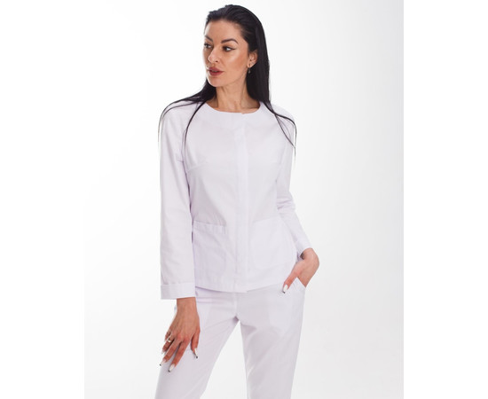 Зображення 6 Жіночий костюм жіночий Жаклін білий р. 40, "БІЛИЙ ХАЛАТ" 440-324-677, Розмір: 40, Цвет: білий