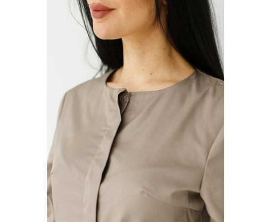 Изображение 6 Медицинский костюм женский Жаклин мокко р. 46, "БЕЛЫЙ ХАЛАТ" 440-421-677, Размер: 46, Цвет: мокко