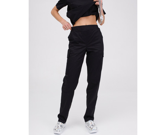 Зображення 6 Жіночий медичний костюм Денвер чорний р. 46, "БІЛИЙ ХАЛАТ" 429-321-679, Розмір: 46, Цвет: чорний