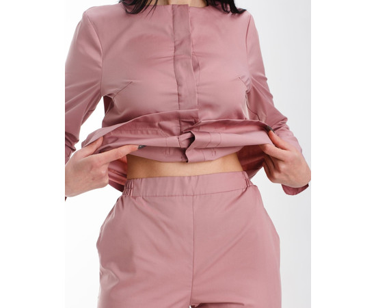 Изображение 7 Медицинский костюм женский Жаклин пепельно-розовый р. 54, "БЕЛЫЙ ХАЛАТ" 440-429-677, Размер: 54, Цвет: пепельно-розовый