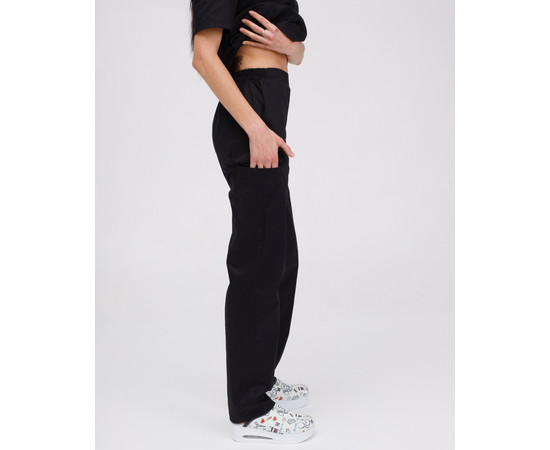 Зображення 7 Жіночий медичний костюм Денвер чорний р. 50, "БІЛИЙ ХАЛАТ" 429-321-679, Розмір: 50, Цвет: чорний