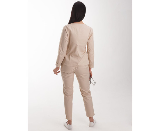 Зображення 2 Жіночий костюм жіночий Жаклін кремовий р. 40, "БІЛИЙ ХАЛАТ" 440-460-677, Розмір: 40, Цвет: кремовий