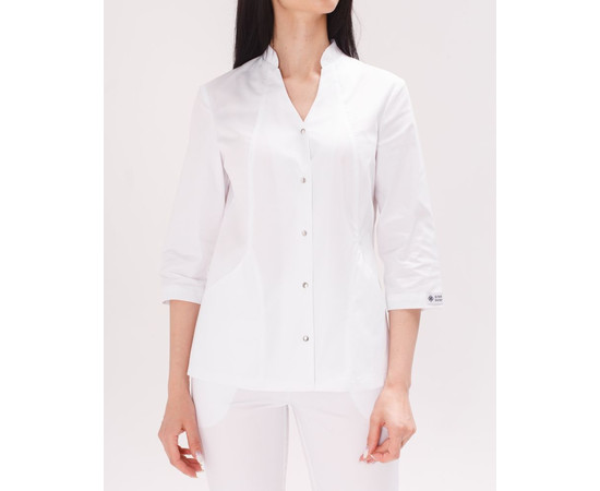 Зображення 4 Медичний костюм жіночий Елізабет білий р. 48, "БІЛИЙ ХАЛАТ" 441-324-679, Розмір: 48, Цвет: білий