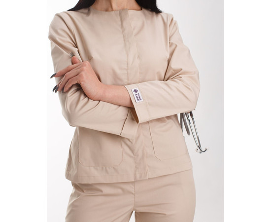 Зображення 8 Жіночий костюм жіночий Жаклін кремовий р. 46, "БІЛИЙ ХАЛАТ" 440-460-677, Розмір: 46, Цвет: кремовий