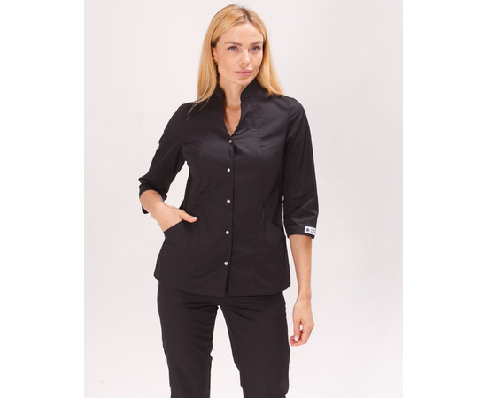 Зображення 4 Жіночий костюм жіночий Елізабет чорний р. 50, "БІЛИЙ ХАЛАТ" 441-321-679, Розмір: 50, Цвет: чорний