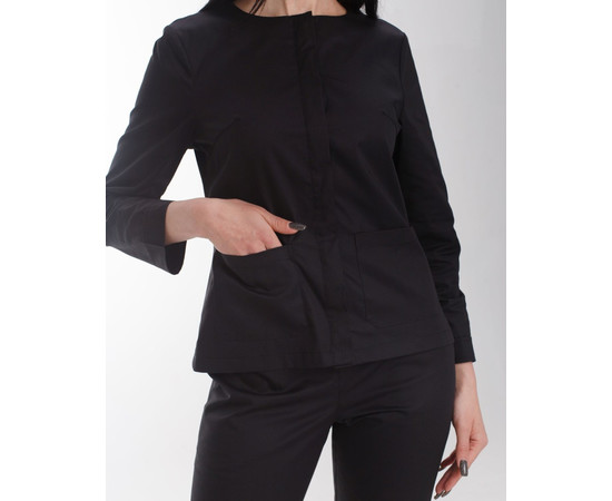 Зображення 4 Жіночий костюм жіночий Жаклін чорний р. 40, "БІЛИЙ ХАЛАТ" 440-321-677, Розмір: 40, Цвет: чорний