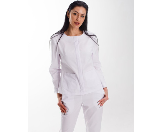 Зображення 3 Жіночий костюм жіночий Жаклін білий р. 44, "БІЛИЙ ХАЛАТ" 440-324-677, Розмір: 44, Цвет: білий