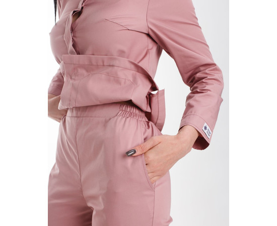 Изображение 8 Медицинский костюм женский Жаклин пепельно-розовый р. 54, "БЕЛЫЙ ХАЛАТ" 440-429-677, Размер: 54, Цвет: пепельно-розовый