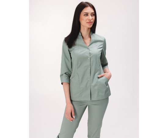 Зображення 8 Медичний костюм жіночий Елізабет оливковий р. 54, "БІЛИЙ ХАЛАТ" 441-327-679, Розмір: 54, Цвет: оливковий