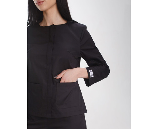 Зображення 5 Жіночий костюм жіночий Жаклін чорний р. 46, "БІЛИЙ ХАЛАТ" 440-321-677, Розмір: 46, Цвет: чорний