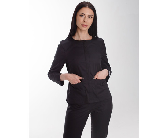 Зображення 3 Жіночий костюм жіночий Жаклін чорний р. 52, "БІЛИЙ ХАЛАТ" 440-321-677, Розмір: 52, Цвет: чорний