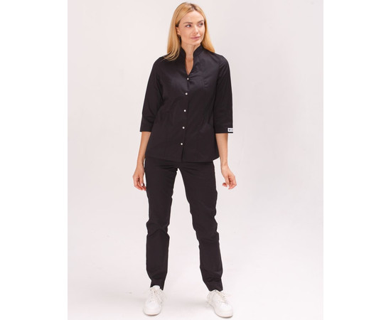 Зображення 3 Жіночий костюм жіночий Елізабет чорний р. 50, "БІЛИЙ ХАЛАТ" 441-321-679, Розмір: 50, Цвет: чорний