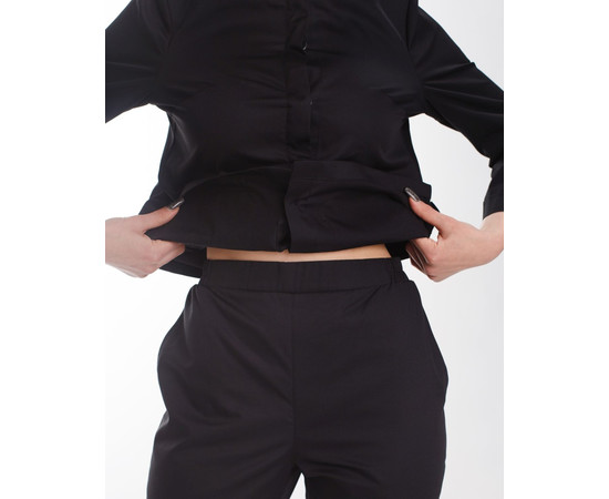 Зображення 6 Жіночий костюм жіночий Жаклін чорний р. 48, "БІЛИЙ ХАЛАТ" 440-321-677, Розмір: 48, Цвет: чорний