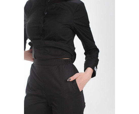 Зображення 7 Жіночий костюм жіночий Жаклін чорний р. 50, "БІЛИЙ ХАЛАТ" 440-321-677, Розмір: 50, Цвет: чорний