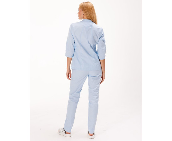 Изображение 2 Медицинский костюм женский Элизабет лазурный р. 42, "БЕЛЫЙ ХАЛАТ" 441-462-679, Размер: 42, Цвет: лазурный