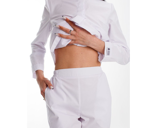 Зображення 5 Жіночий костюм жіночий Жаклін білий р. 50, "БІЛИЙ ХАЛАТ" 440-324-677, Розмір: 50, Цвет: білий