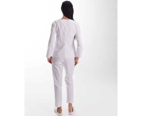 Зображення 2 Жіночий костюм жіночий Жаклін білий р. 52, "БІЛИЙ ХАЛАТ" 440-324-677, Розмір: 52, Цвет: білий