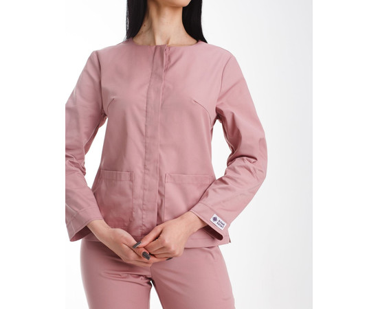 Зображення 4 Жіночий жіночий костюм Жаклін попільно-рожевий р. 40, "БІЛИЙ ХАЛАТ" 440-429-677, Розмір: 40, Цвет: попелясто-рожевий