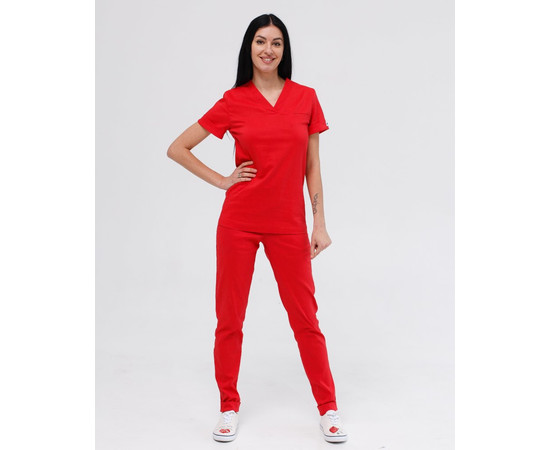 Зображення 2 Жіночий костюм жіночий Марсель червоний р. 38, "БІЛИЙ ХАЛАТ" 383-434-708, Розмір: 38, Цвет: червоний