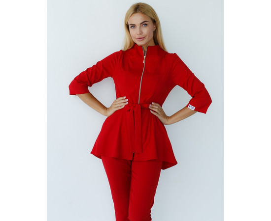 Зображення 2 Жіночий костюм жіночий Мішель червоний р. 50, "БІЛИЙ ХАЛАТ" 308-339-738, Розмір: 50, Цвет: червоний