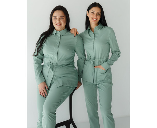 Зображення 2 Жіночий костюм жіночий Монтана оливковий р. 46, "БІЛИЙ ХАЛАТ" 332-327-715, Розмір: 46, Цвет: оливковий