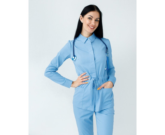 Зображення 2 Медичний костюм жіночий Монтана блакитний р. 40, "БІЛИЙ ХАЛАТ" 332-333-715, Розмір: 40, Цвет: блакитний