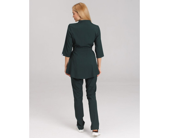 Зображення 2 Жіночий медичний костюм Мішель темно-зелений р. 48, "БІЛИЙ ХАЛАТ" 308-430-738, Розмір: 48, Цвет: темно-зелений