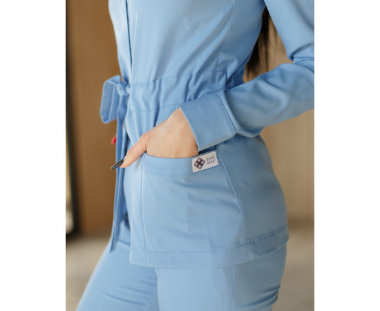 Зображення 3 Медичний костюм жіночий Монтана блакитний р. 48, "БІЛИЙ ХАЛАТ" 332-333-715, Розмір: 48, Цвет: блакитний