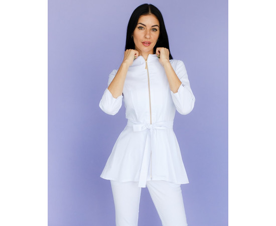 Изображение 3 Медицинский костюм женский Мишель белый р. 46, "БЕЛЫЙ ХАЛАТ" 308-324-738, Размер: 46, Цвет: белый