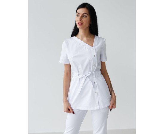 Зображення 3 Медичний костюм жіночий Наомі білий р. 44, "БІЛИЙ ХАЛАТ" 331-324-679, Розмір: 44, Цвет: білий