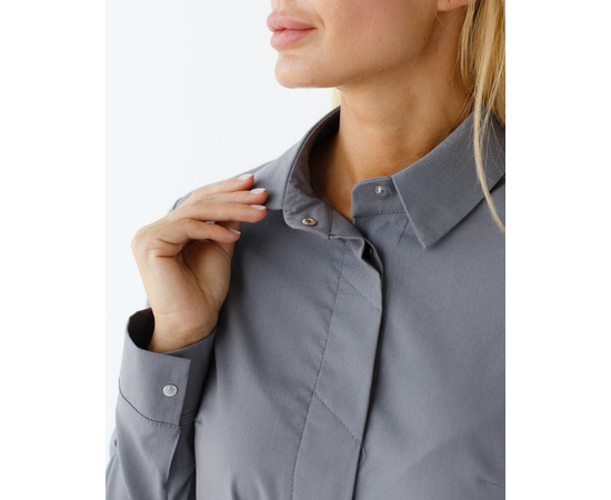 Изображение 3 Медицинский костюм женский Монтана серый р. 42, "БЕЛЫЙ ХАЛАТ" 332-328-715, Размер: 42, Цвет: серый