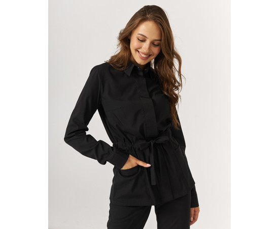 Изображение 3 Медицинский костюм женский Монтана черный р. 48, "БЕЛЫЙ ХАЛАТ" 332-321-715, Размер: 48, Цвет: черный