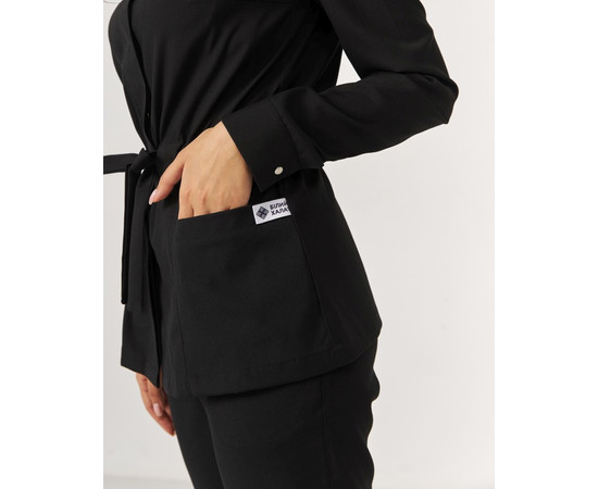 Изображение 4 Медицинский костюм женский Монтана черный р. 48, "БЕЛЫЙ ХАЛАТ" 332-321-715, Размер: 48, Цвет: черный