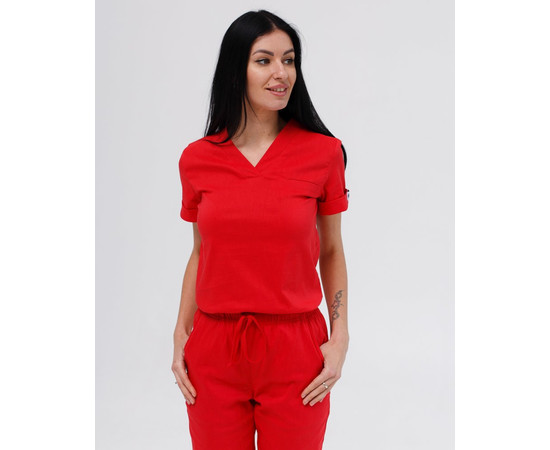 Зображення 4 Жіночий костюм жіночий Марсель червоний р. 38, "БІЛИЙ ХАЛАТ" 383-434-708, Розмір: 38, Цвет: червоний