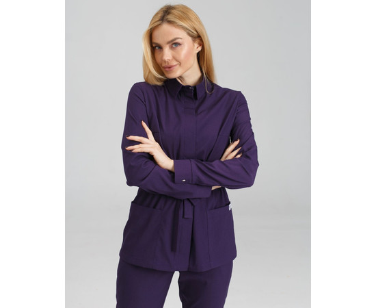 Зображення 4 Жіночий медичний костюм Монтана фіолетовий р. 52, "БІЛИЙ ХАЛАТ" 332-335-679, Розмір: 52, Цвет: фиолетовый