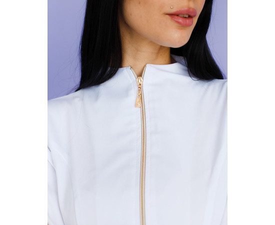 Изображение 4 Медицинский костюм женский Мишель белый р. 46, "БЕЛЫЙ ХАЛАТ" 308-324-738, Размер: 46, Цвет: белый