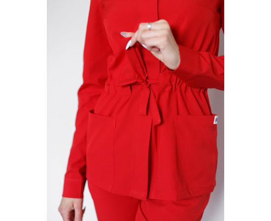 Изображение 5 Медицинский костюм женский Монтана красный р. 42, "БЕЛЫЙ ХАЛАТ" 332-339-715, Размер: 42, Цвет: красный
