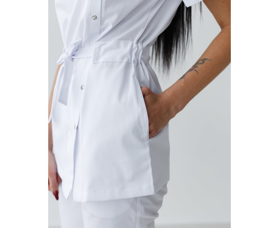 Зображення 5 Медичний костюм жіночий Наомі білий р. 40, "БІЛИЙ ХАЛАТ" 331-324-679, Розмір: 40, Цвет: білий