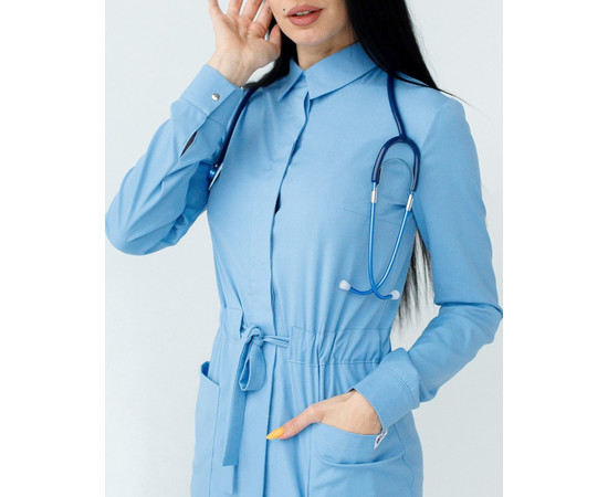 Зображення 5 Медичний костюм жіночий Монтана блакитний р. 50, "БІЛИЙ ХАЛАТ" 332-333-715, Розмір: 50, Цвет: блакитний