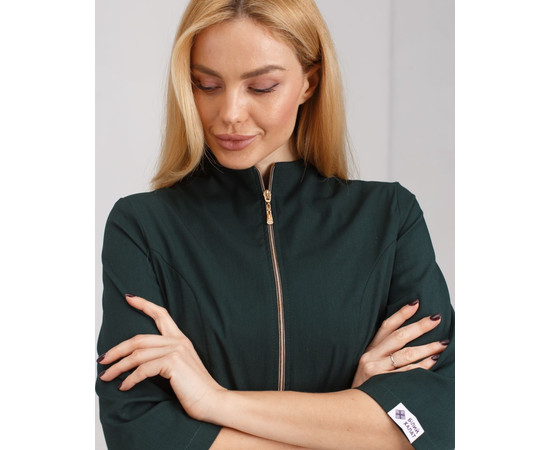 Зображення 5 Жіночий медичний костюм Мішель темно-зелений р. 50, "БІЛИЙ ХАЛАТ" 308-430-738, Розмір: 50, Цвет: темно-зелений