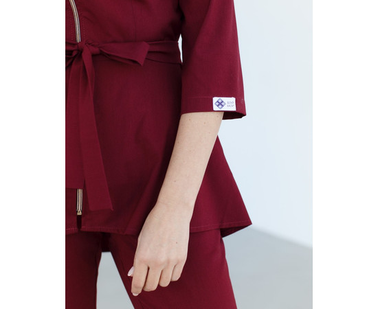 Зображення 6 Медичний костюм жіночий Мішель марсала р. 44, "БІЛИЙ ХАЛАТ" 308-326-738, Розмір: 44, Цвет: марсала